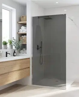 Sprchové dvere REA/S - Sprchová zástena Flexi Grey / Chrome 90 KPL-K99085