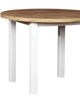 Jedálenské stoly Stôl St-56 100+2x40 Wotan/Biela