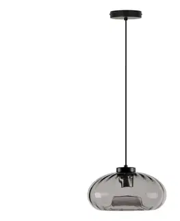 Svietidlá Osram - Luster na lanku DECOR SMOKE 1xE27/12W/230V Ø 28 cm čierna/dymovo sivá 4058075850002