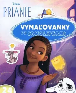 Nalepovačky, vystrihovačky, skladačky Vymaľovanky A4 - Prianie