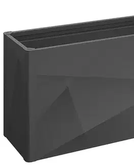 Truhlíky Biohort Zvýšený kvetináč na zeleninu BIOHORT X-Design 201,6 x 54,7 x 77 cm (tmavo šedá metalíza)