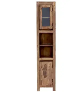 Kúpeľňový nábytok Skrinka do kúpeľne Gani 40x190x35 z indického masívu palisander