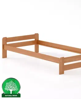 Drevené postele Posteľ borovica LK099–100x200 jelša