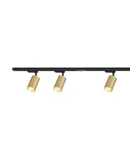 Svietidlá  Bodové svietidlo v lištovom systéme PIPE 4xGU10/10W/230V zlatá/čierna ML1167
