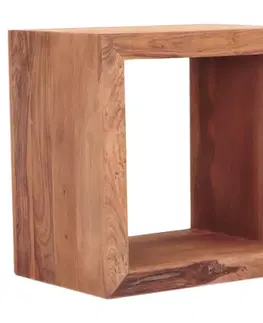 Záhradné stoličky a kreslá Odkládací stolík Tara 50x50x35 indický masív palisander