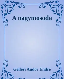 Svetová beletria A nagymosoda - Gelléri Andor Endre