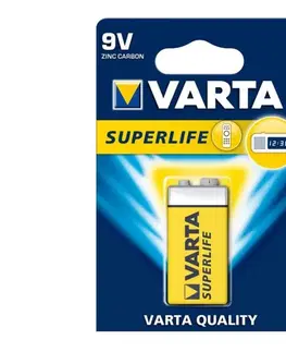 Predlžovacie káble Varta 2022 - 1 ks Zinkouhlíková batéria SUPERLIFE 9V 2022101411