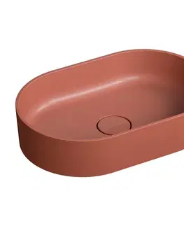 Umývadlá OMNIRES - OVO M+ umývadlo na dosku, 55 x 36 cm terracotta /TE/ OVOUNTE