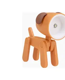 Lampy Bohemia-Design LED Stolová lampa LED/0,06W/3xLR41 pes oranžová DOG-O