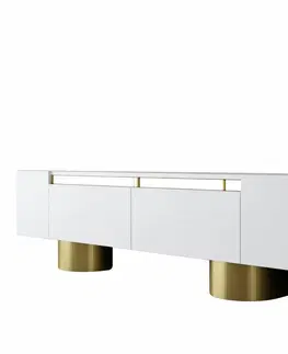 Konferenčné stolíky Televízny stolík Bohom White and Gold
