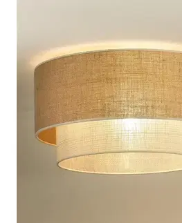 Svietidlá  - Stropné svietidlo YUTE BOHO 3xE27/15W/230V pr. 60 cm hnedá/krémová 603751