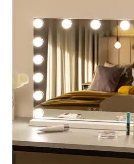 Kúpeľňové zrkadlá BRILAGI - LED stmievateľné make-up zrkadlo HOLLYWOOD LED/15W/230V 3000/4000/6500 FG-M6-WD02-WHT