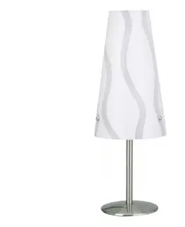 Lampy Brilliant - Stolná lampa ISI 1xE14/40W/230V biela/šedá/lesklý chróm 02747/05