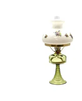 Lampy Floriánova huť Petrolejová lampa PETRA 42 cm lesná zelená 111-0708-1504-12-00-000