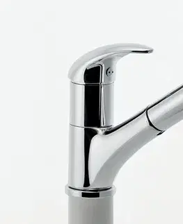 Kuchynské drezy NOVASERVIS NOVASERVIS - Drezová teleskopická batéria Metalia 55 chróm 55081,0