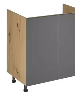 Kuchynské skrinky stojace Kuchynská skrinka Langen D80Z grey