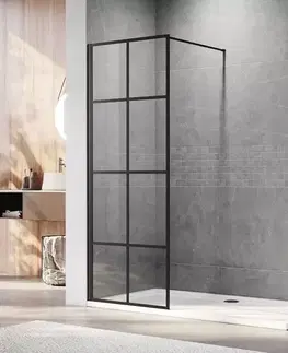 Sprchy WALK-IN Sprchová stena Walk-In Metro 70x195 black