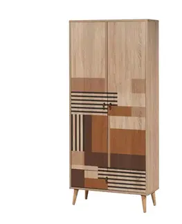 Šatňové skrine Šatníková skriňa City Gardrop Colorblock