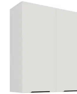 Kuchynské skrinky visiace Kuchynská skrinka Aria-WH/WH anti fingerprint 80G-90 2F