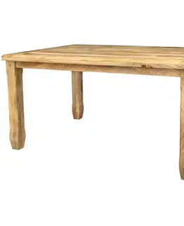 Jedálenské stoly Jedálenský stôl Devi 140x90 indický masív mango