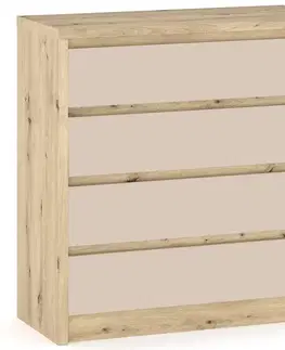 Spálňové zostavy NABBI Daicos spálňa dub artisan / champagne