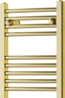 Radiátory do kúpeľne MEXEN - Ares vykurovací rebrík/radiátor 900 x 400 mm, 246 W, zlatá W102-0900-400-00-50
