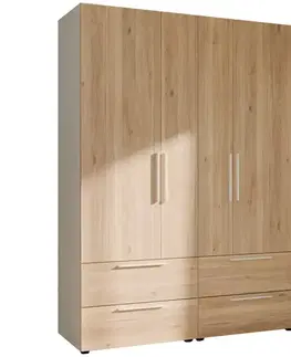 Šatníkové skrine Skriňa Moduklix Set 4 Dub Mauvella/Biela
