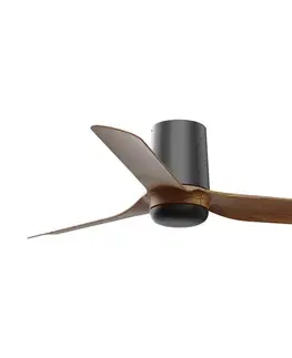 Ventilátory FARO Barcelona FARO 33835 - Stropný látor MINI PUNT TUB S hnedá/čierna pr. 90 cm + DO 33835