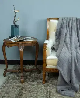 Ozdobné prikrývky Deka CLAUDI 70x140 cm šedá