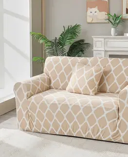 Prehozy 4Home Napínací poťah na dvojkreslo Sand, 145 - 185 cm