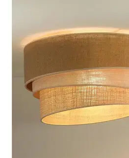 Svietidlá  - Stropné svietidlo YUTE TRIO 3xE27/15W/230V pr. 60 cm hnedá/šedá/béžová 603812