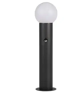 Exteriérové svietidlá Záhradná Luster STONO 80 46086 SENSOR GRAPHITE LP1