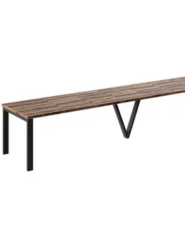 Jedálenské stoly Rozkladací stôl 130-405 cm Titan dub Monastery