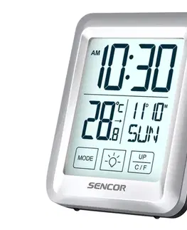 Meteostanice, teplomery a vlhkomery Sencor - Meteostanica s LCD displejom a budíkom 2xAAA 35053312