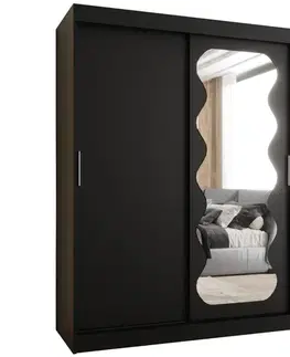 Šatníkové skrine Skriňa Spoti 150 čierna