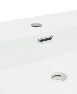 Umývadlá Nábytkové dvojumývadlo SAT B-Way 121x46 cm dva otvory pre batériu SATBW212046 SATBW212046