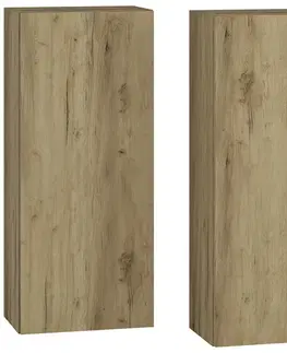 Kúpeľňový nábytok NABBI Baleta 2S kúpeľňová skrinka na stenu (2 ks) craft zlatý