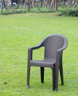 Zahradné stoličky Stohovateľná stolička ZAMA Tempo Kondela