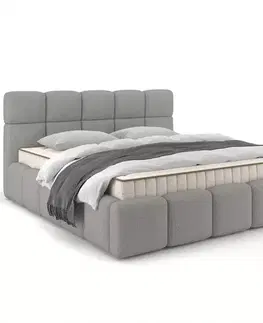 Čalúnené postele Posteľ Fluffy 120/200 Quelle 83 sivý