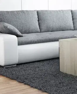 Konferenčné stolíky CAMA MEBLE Tess Kwadrat konferenčný stolík dub sonoma / čierny lesk
