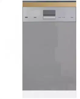 Kuchynské skrinky stojace Skrinka do kuchyne Gardena D60FZN dvierka na umývačku 570 X 596 grey