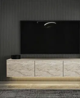 Konferenčné stolíky Televízny stolík Neon Illuminated Travertine