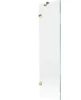 Sprchové dvere MEXEN/S - Lunar vaňová zástena FIX 50 x 150, transparent, zlatá 897-050-000-50-00