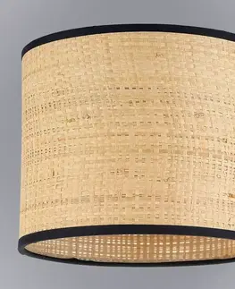 Moderné lampy do obývačky Tienidlo valček 9692 Raffia D20