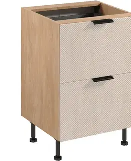 Kuchynské skrinky Korpus Luxeo K04-D60S2+1-AX dub puccini