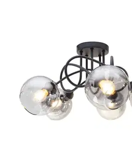 Svietidlá HEXE Prisadený luster LATIL 5xE27/60W/230V čierna 0807