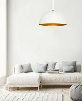 Svietidlá Závesný luster Mini Sivani - MR - 719, biela-zlatá