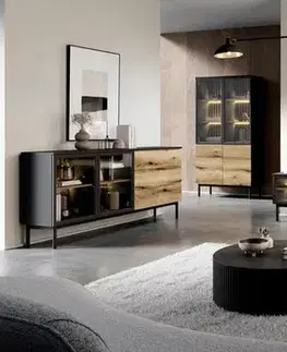 Nábytok do obývačky ArtLas TV stolík TONG 150 2D | s LED osvetlením