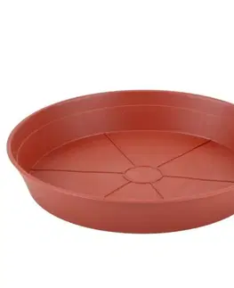 Kvetináče a truhlíky Kinekus Plastová miska pod kvetináč, priemer 23,5cm, terakota, K43