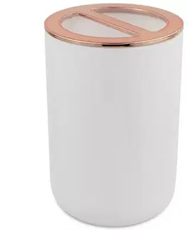 Kúpeľňové doplnky Pohárik Strips TOP biely-meď cst-1815 41
